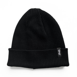 Organic Cotton Cuff Beanie - Black