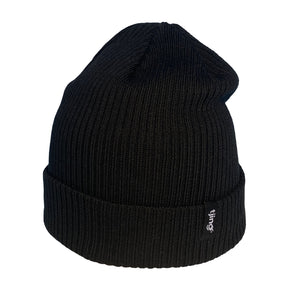 Organic Cotton Cuff Beanie - Black