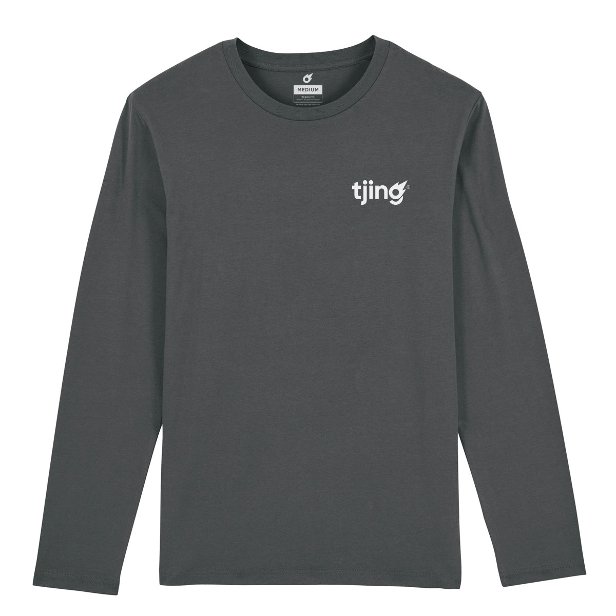 M's Chest Logo Long Sleeve Tee - Anthracite